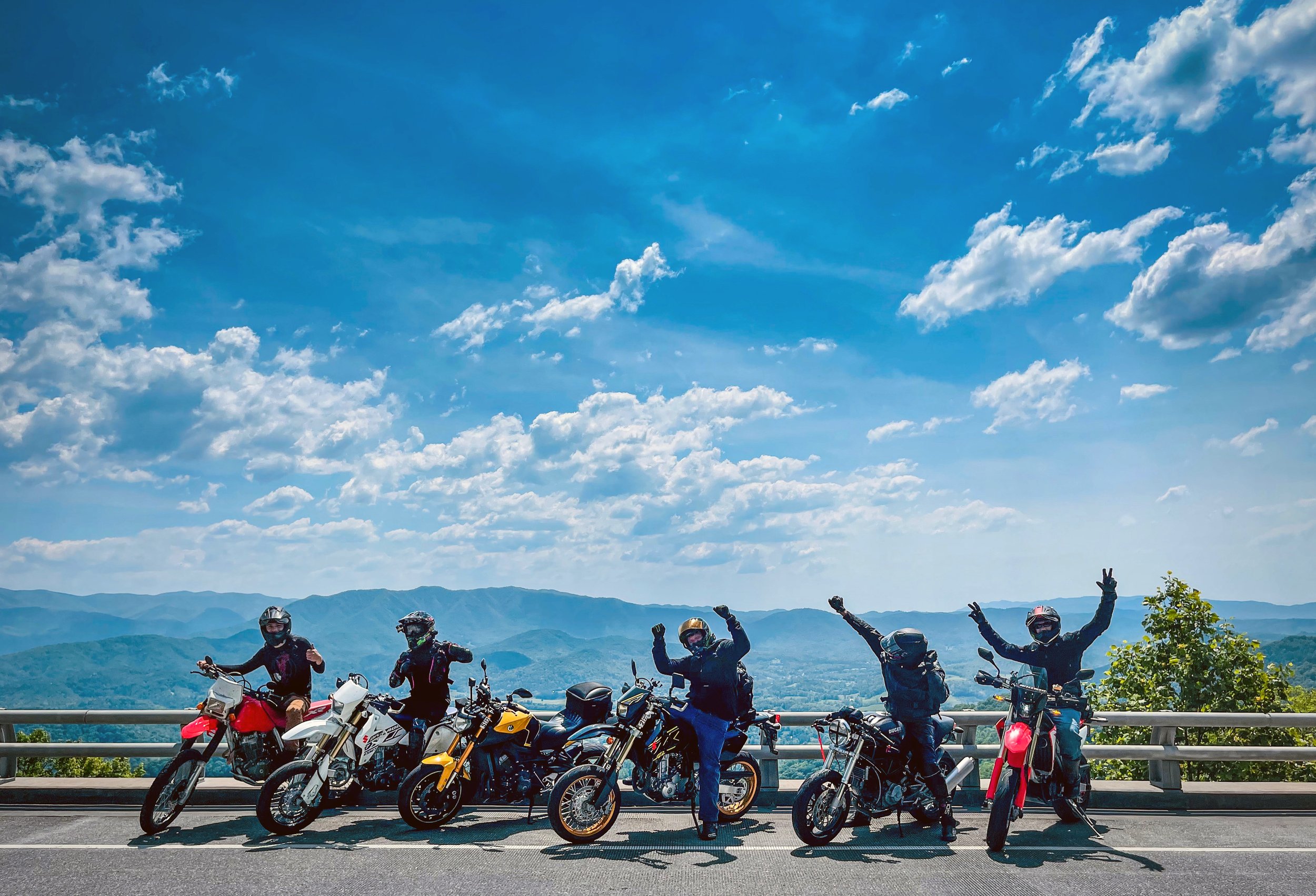 My friends and I in Chattanooga, TN from the Tail of the Dragon trip.