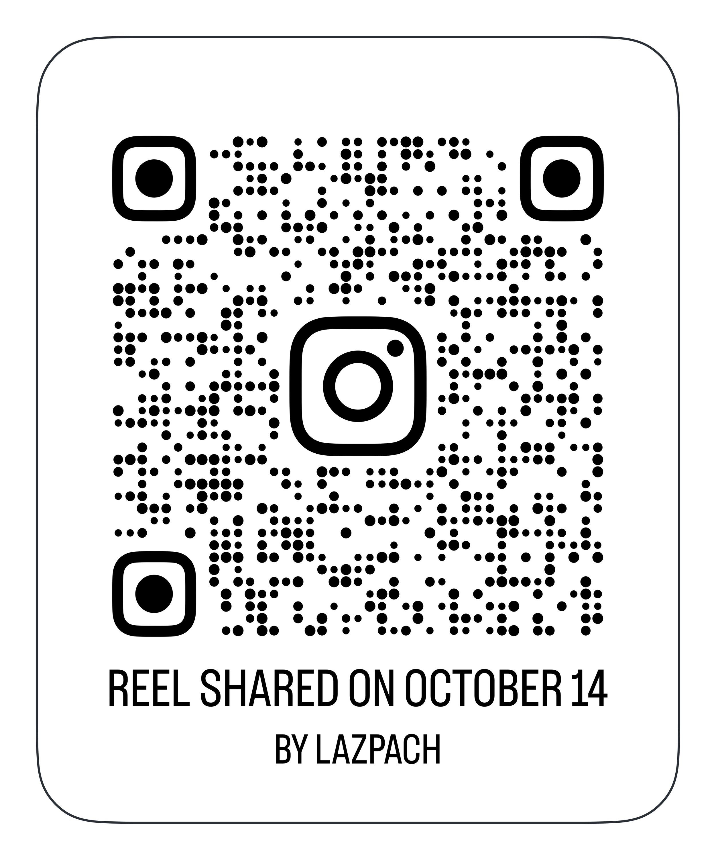  Scan the QR code or click on it to watch the reel on Instagram! 