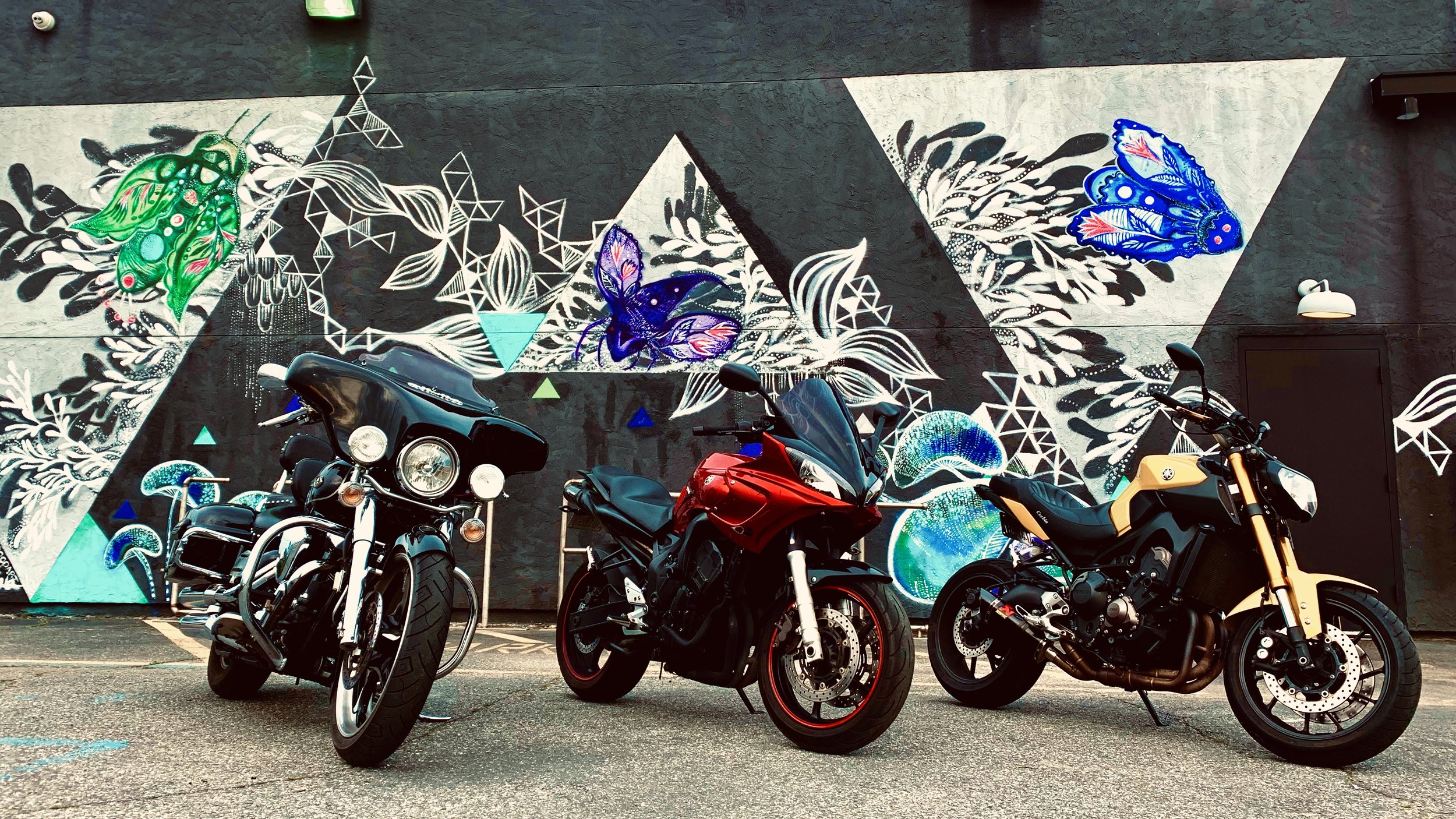  The first of many group rides.  